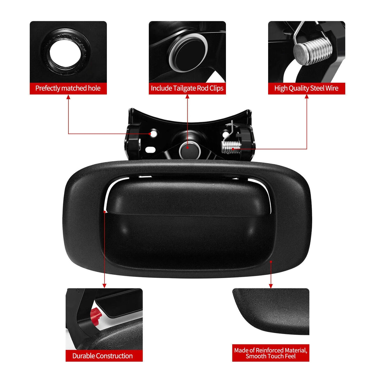 Tailgate Handle & Bezel for Chevy Silverado GMC Sierra (1999–2007)