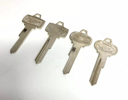 Ignition and Trunk Lock Blank Key Set for 1965–1966 Ford Mustang