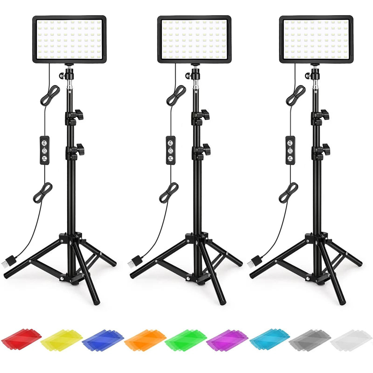Photography Lighting Kit for Video Studio Streaming (Dimmable 5600K)