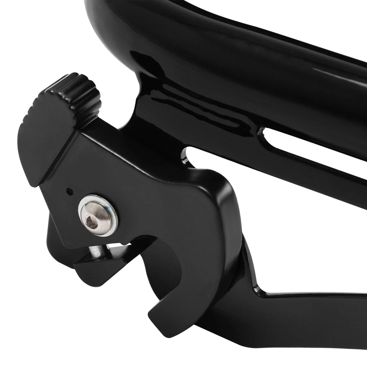 Black Detachable Stealth Luggage Rack for Harley Touring Road King Glide (09-24)