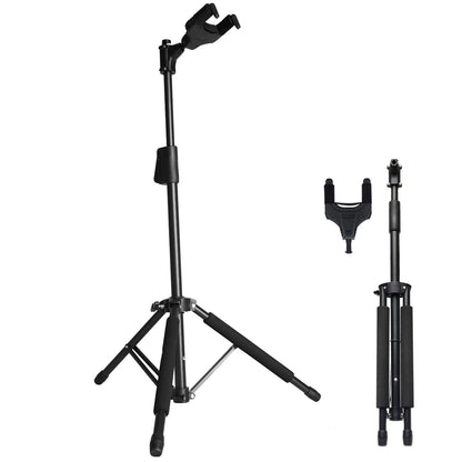 Guitar Stand for Any Guitar, Bass - Foldable Black
