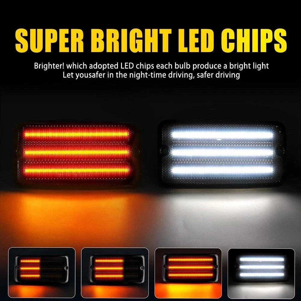 LED Sequential Front Turn Signal Lights for Jeep Wrangler TJ (1997–2006)