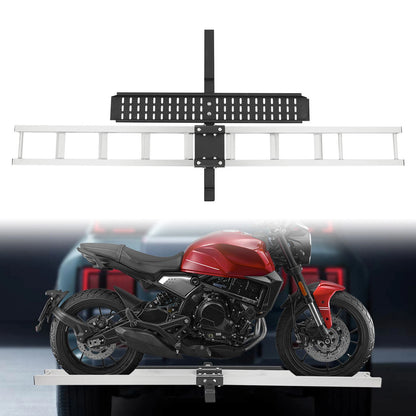 Heavy Duty Motorcycle Carrier Dirt Bike Rack Hitch Mount Hauler