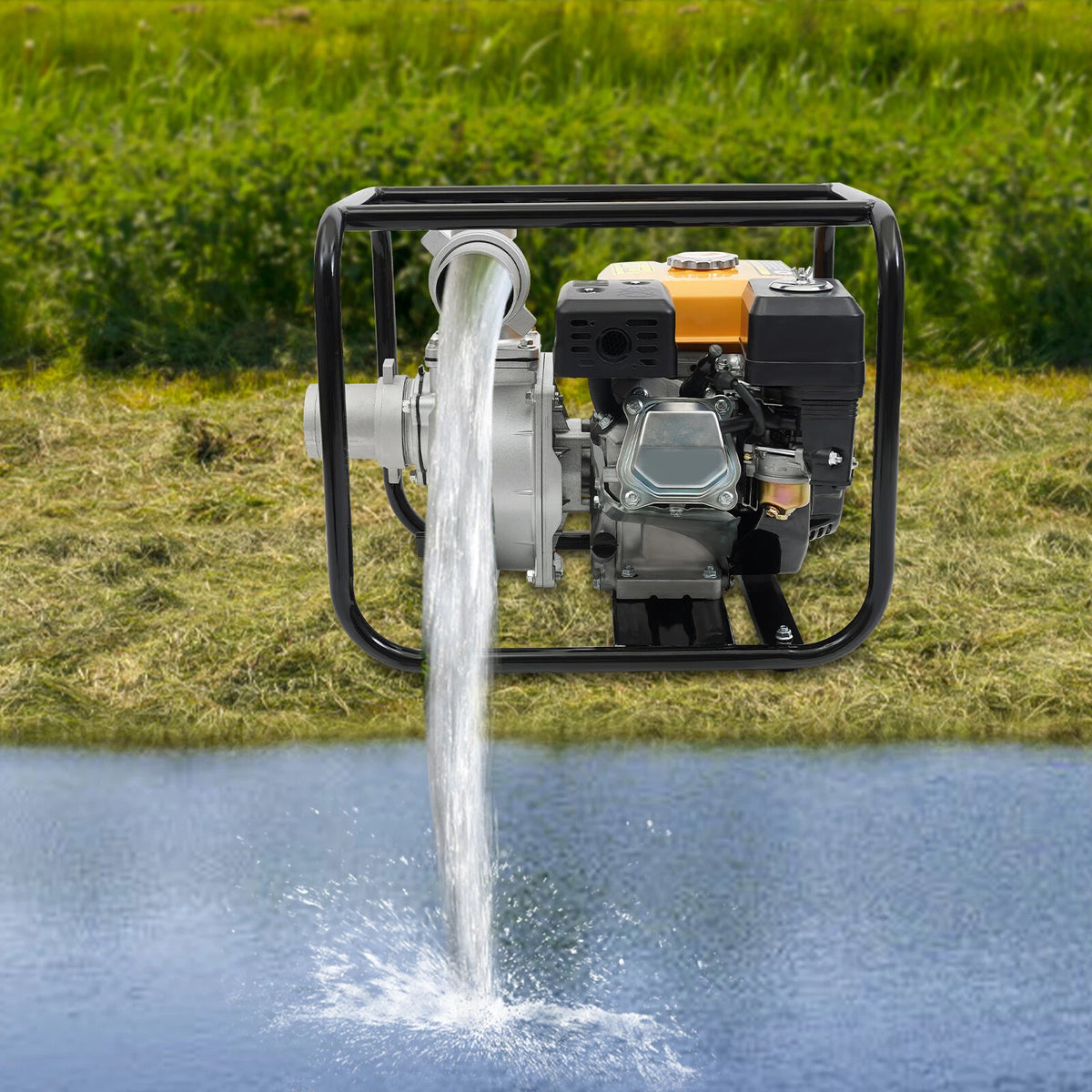 3 Inch Gas Power Semi-Trash Water Pump for Garden Irrigation (No Part Numbers)