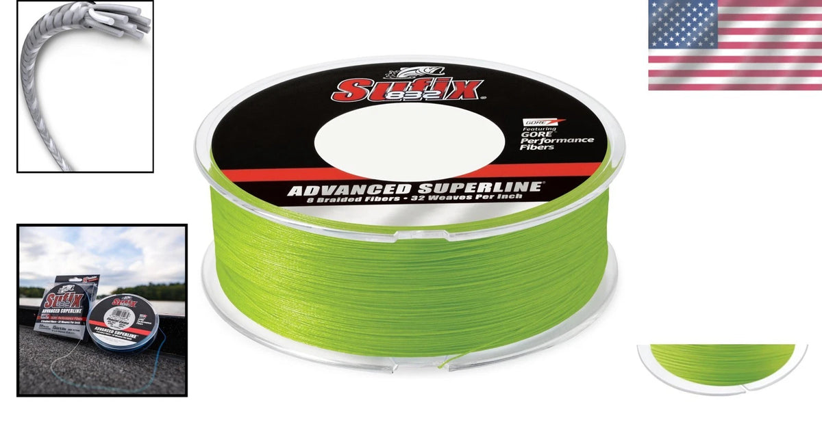 15 lb 832 Braid Neon Lime Fishing Line - 600 Yards