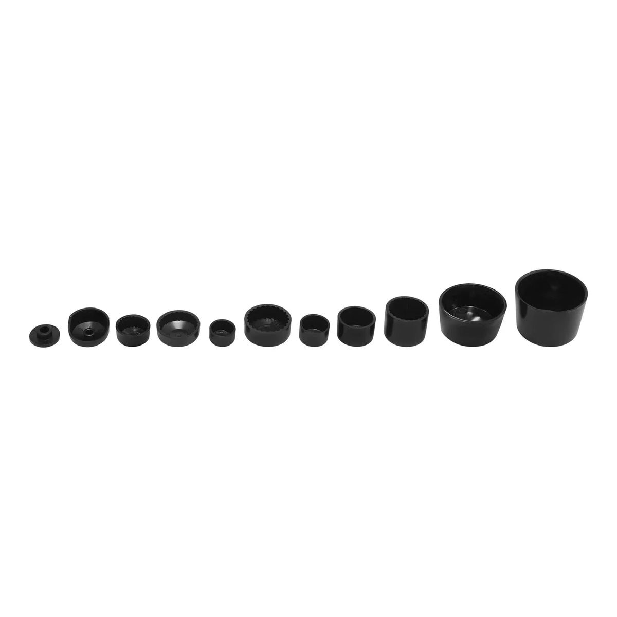 Set of 4 Black ABS Bolt Toppers Caps for Harley Softail Twin Cam (1984–2006)