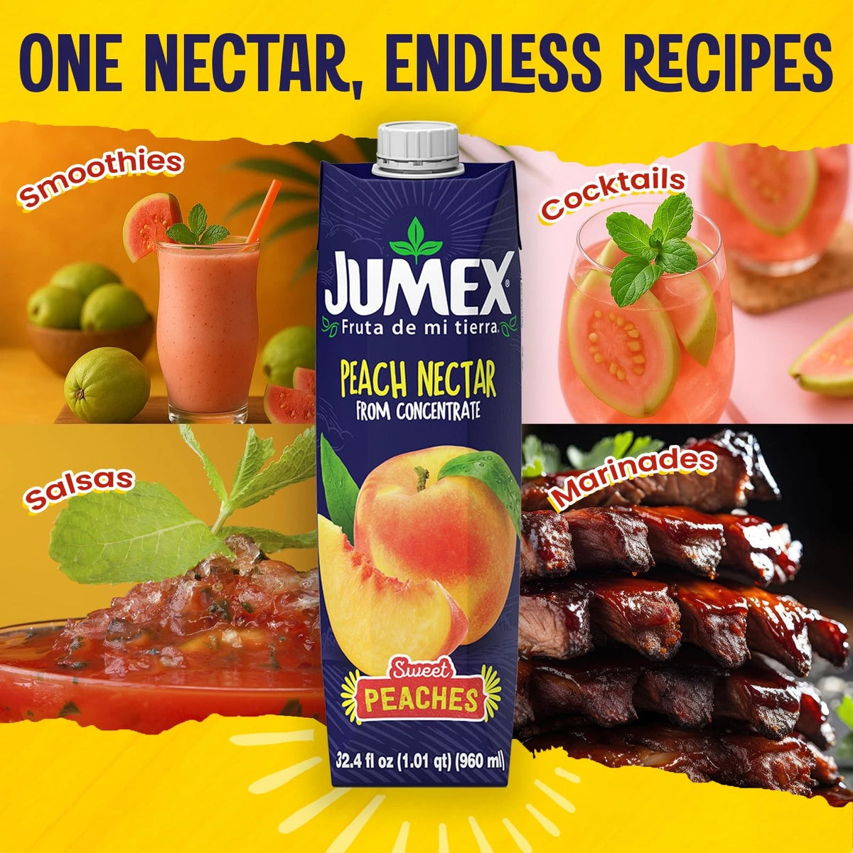 Jumex Peach Nectar 32.4 Fl Oz
