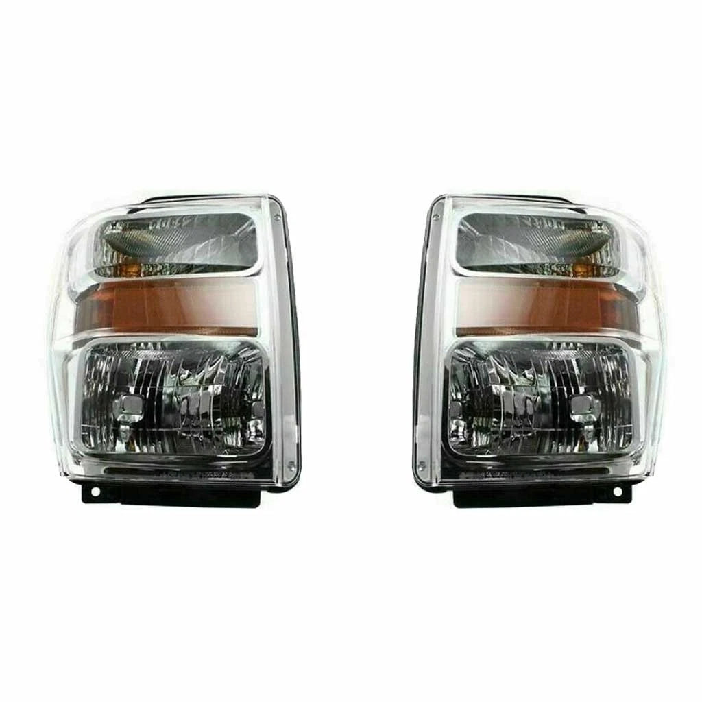 Headlight Assembly Pair for Ford F-250/F-350 Super Duty (2008–2010) MLX-PAIR-SHE581-150QL-CL360A50, FO2502243