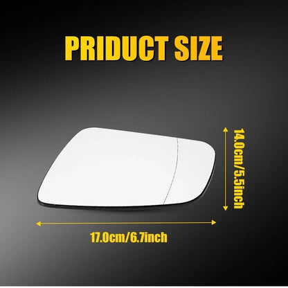 Left Side Heated Mirror Glass for Mercedes C Class W204 (2008–2011)
