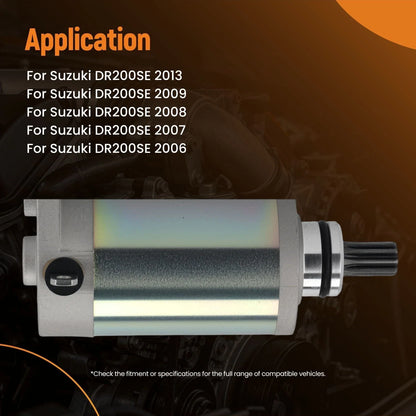 9-Teeth Starter Motor for Suzuki DR200SE (1996–2013) 12V 3110005530