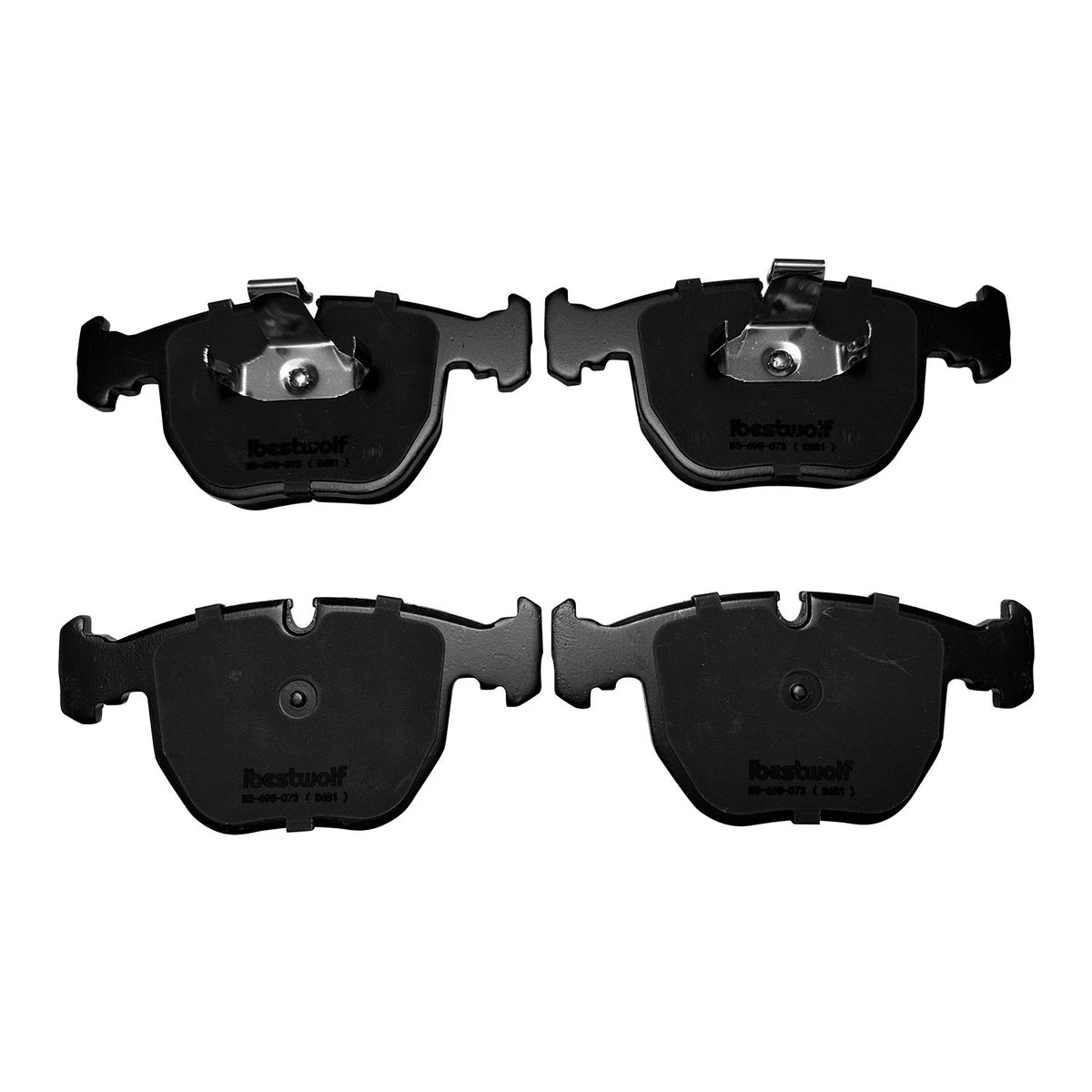 Set of 4 Ceramic Brake Pads for BMW 740i 740iL X5 M5 (1997–2006) P-681 P-683 D681 D683