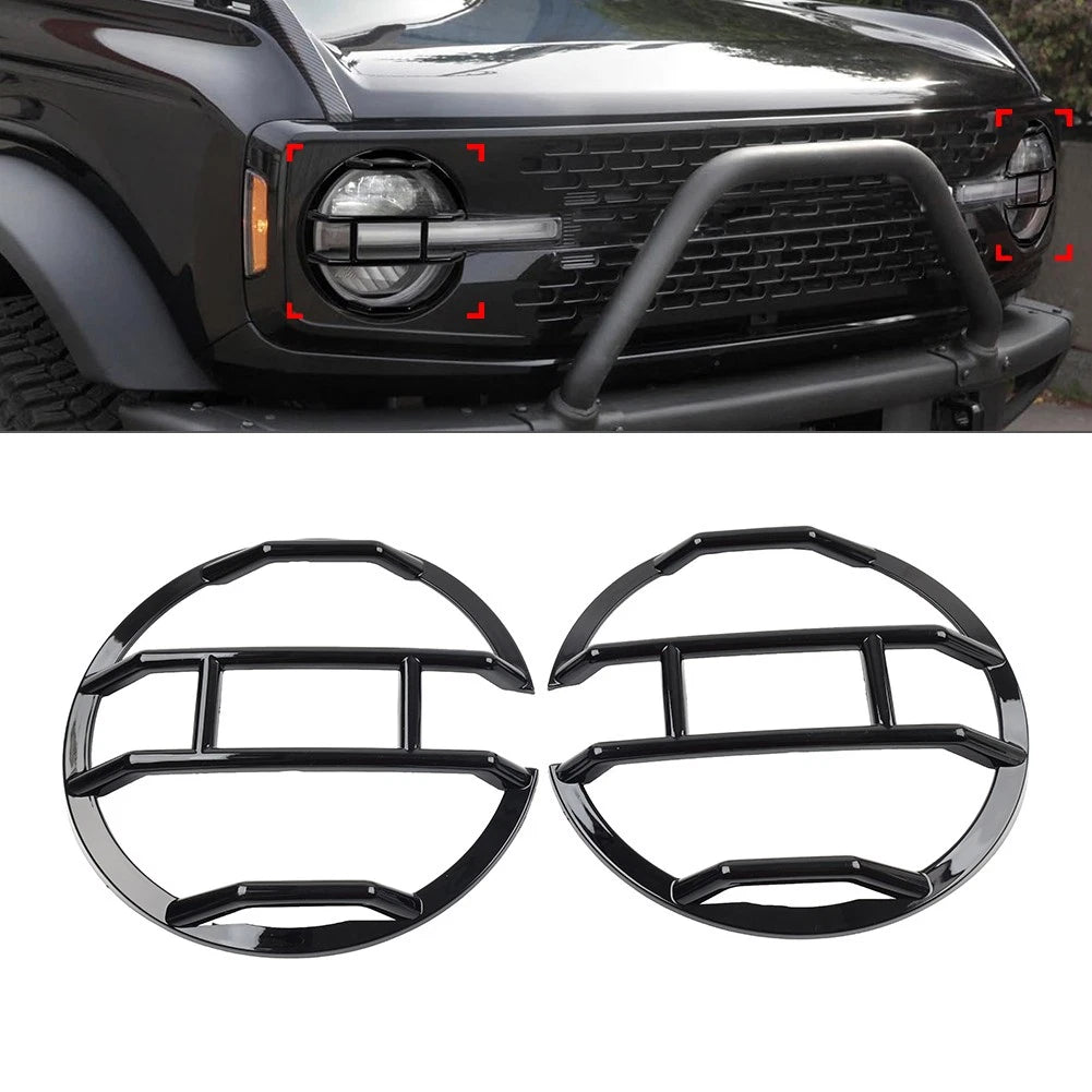 Pair Headlight Guards for Ford Bronco (2021–2024)