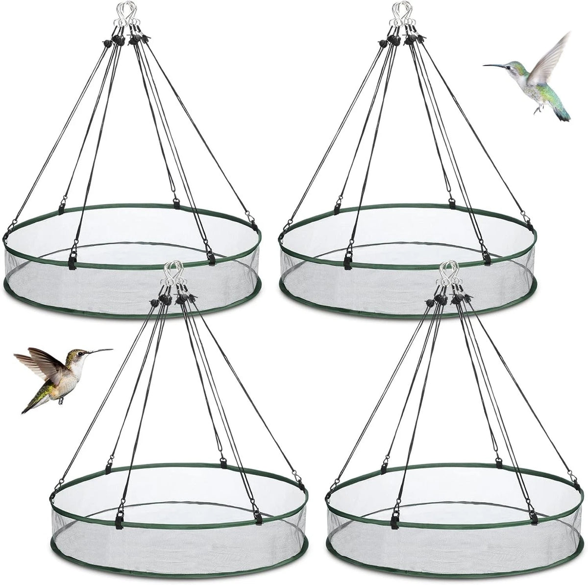 24-Inch Hanging Bird Seed Catchers for Community Feeding Spaces
