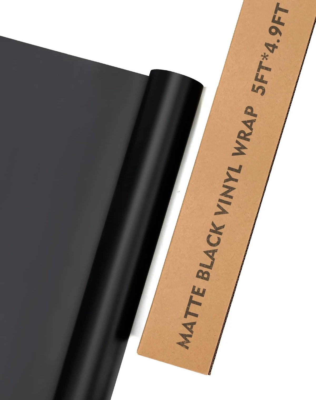 Matte Black Vinyl Wrap Film 5ft x 4.9ft Scratch Resistant for Cars