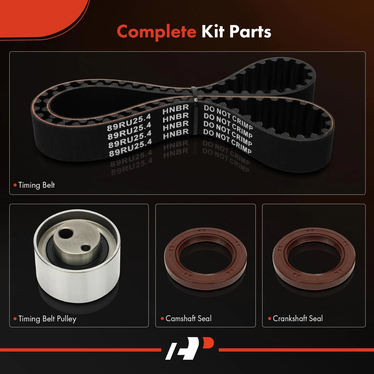 4X Timing Belt Kit for Pontiac Firefly Geo Metro Suzuki Swift (1995–1997)