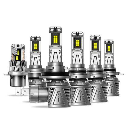 Set of 4 LED Headlight Bulbs 9005 9006 H4 H7 H11 for Universal Fit