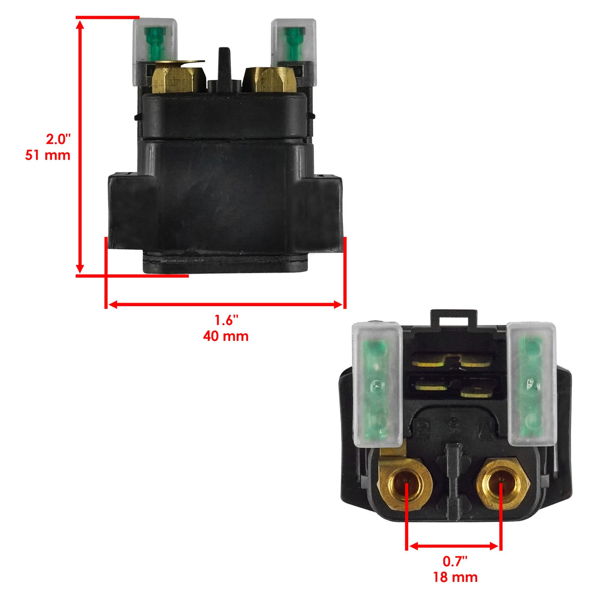 Starter Relay Solenoid for Yamaha XVZ1300 Royal Star (1996–2009) YE1286RE110ZR