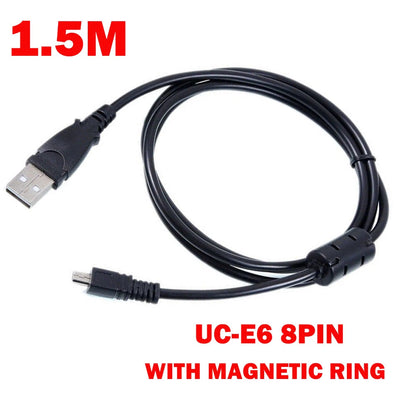 10x 1.5M/5ft USB Data Cable for Nikon Coolpix L19 L20 L100 S620 UC-E6