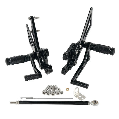 Adjustable Rearsets Foot Pegs Control Kit for Suzuki GSXR1000 (2007–2008)