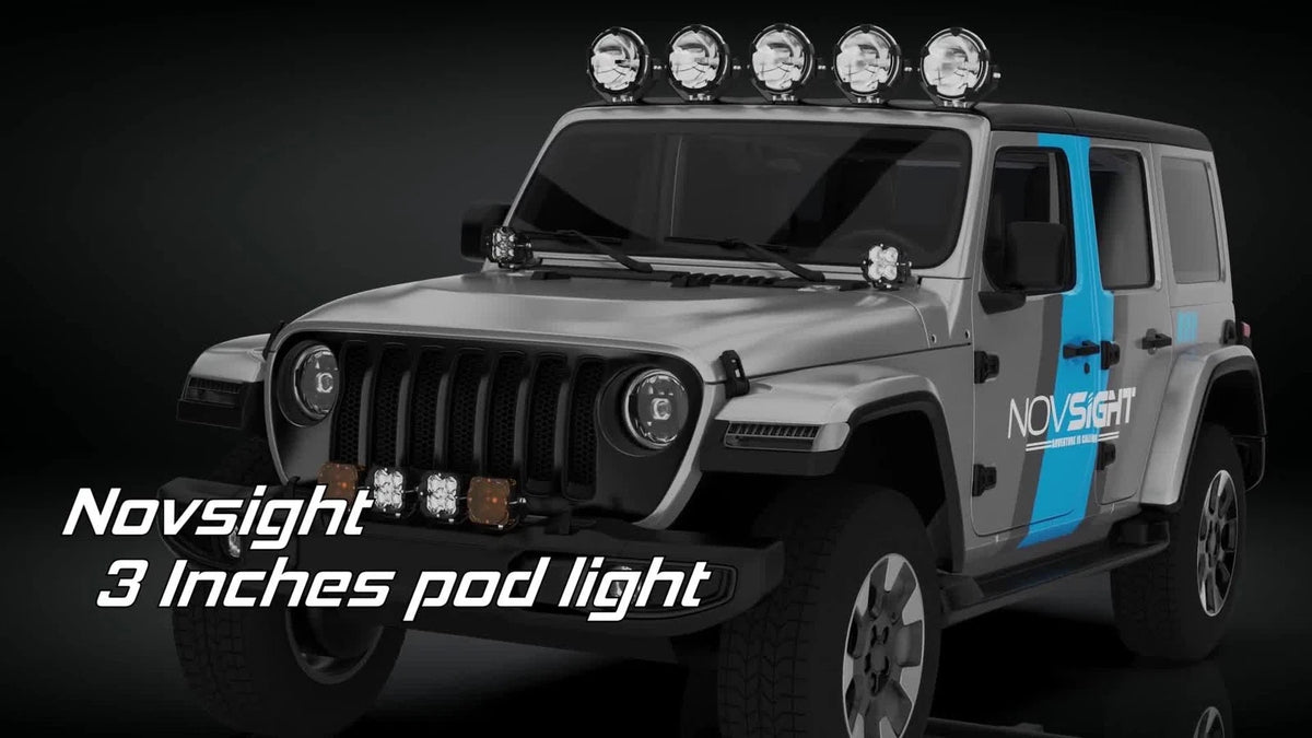 2X LED Work Pods for Jeep Truck ATV UTV (A500-WL1-3FD)