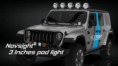 2X LED Work Pods for Jeep Truck ATV UTV (A500-WL1-3FD)