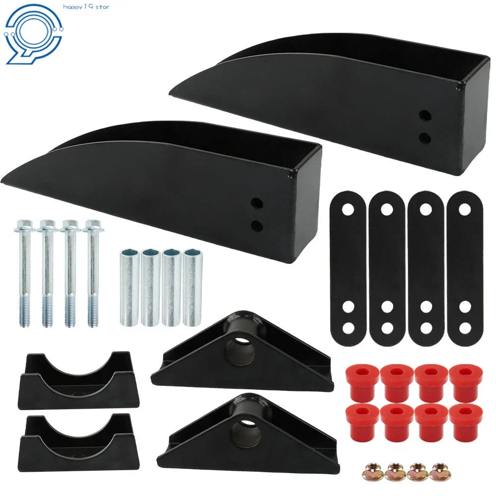 Set of 2 Rear Leaf Spring Relocation Pockets for Chevy Belair 1955–1957