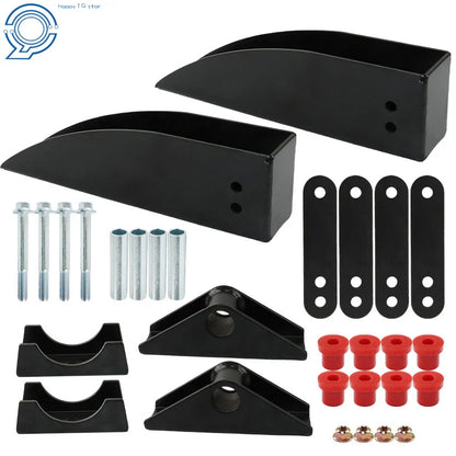 Set of 2 Rear Leaf Spring Relocation Pockets for Chevy Belair 1955–1957