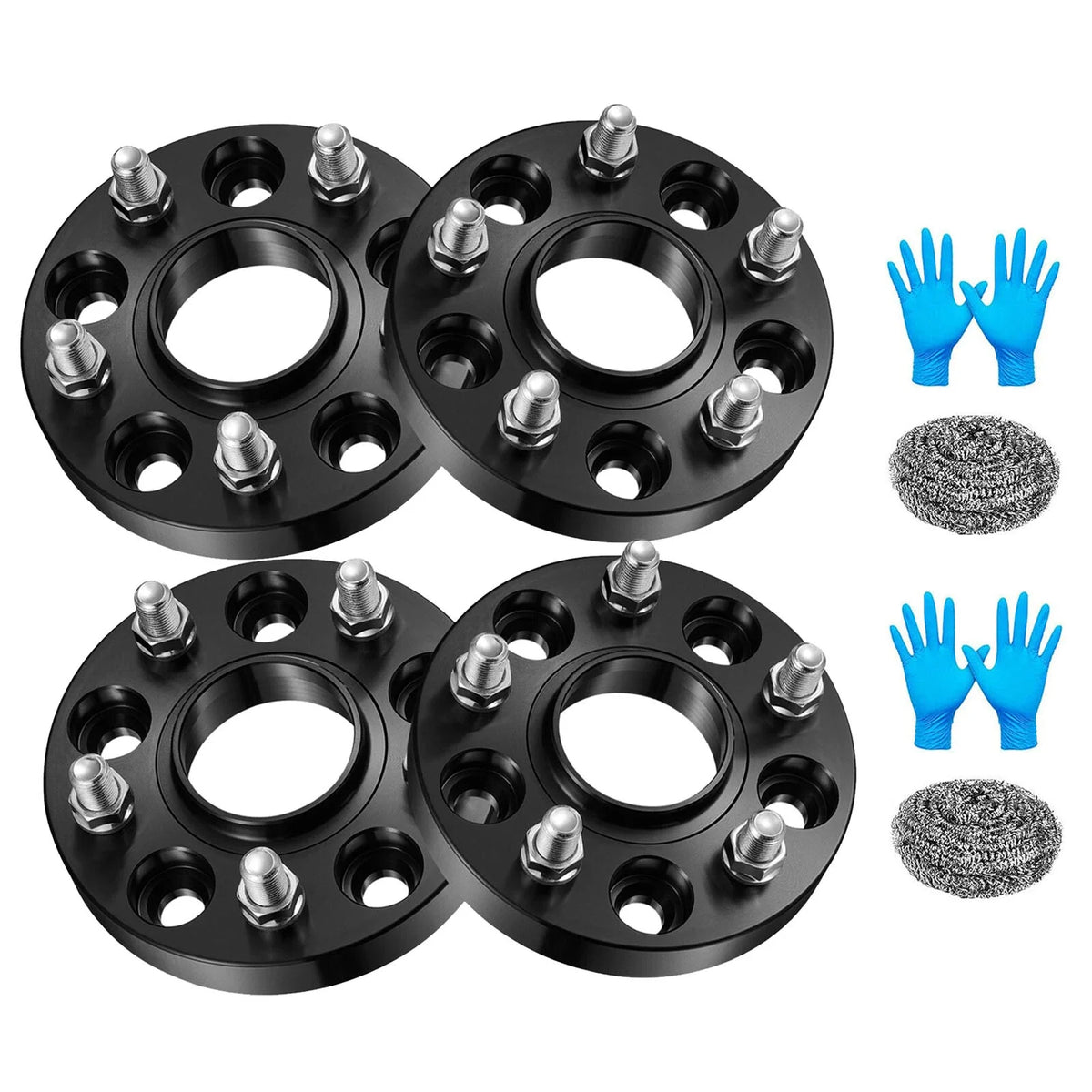 4pcs 1" Hubcentric Wheel Spacers for Chevrolet Impala Malibu SS (14x1.5) (5x120) (2006–2019)