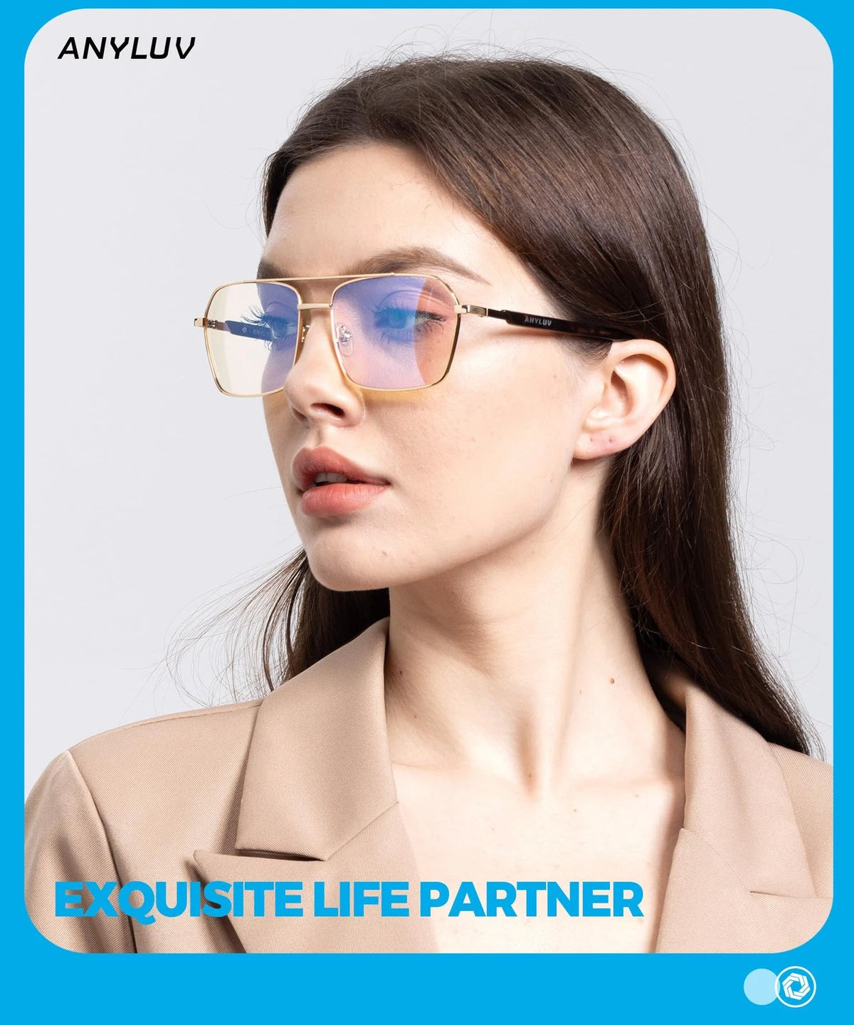 Blue Light Glasses for Men/Women (Medium, A02-gold/Tortoiseshell)