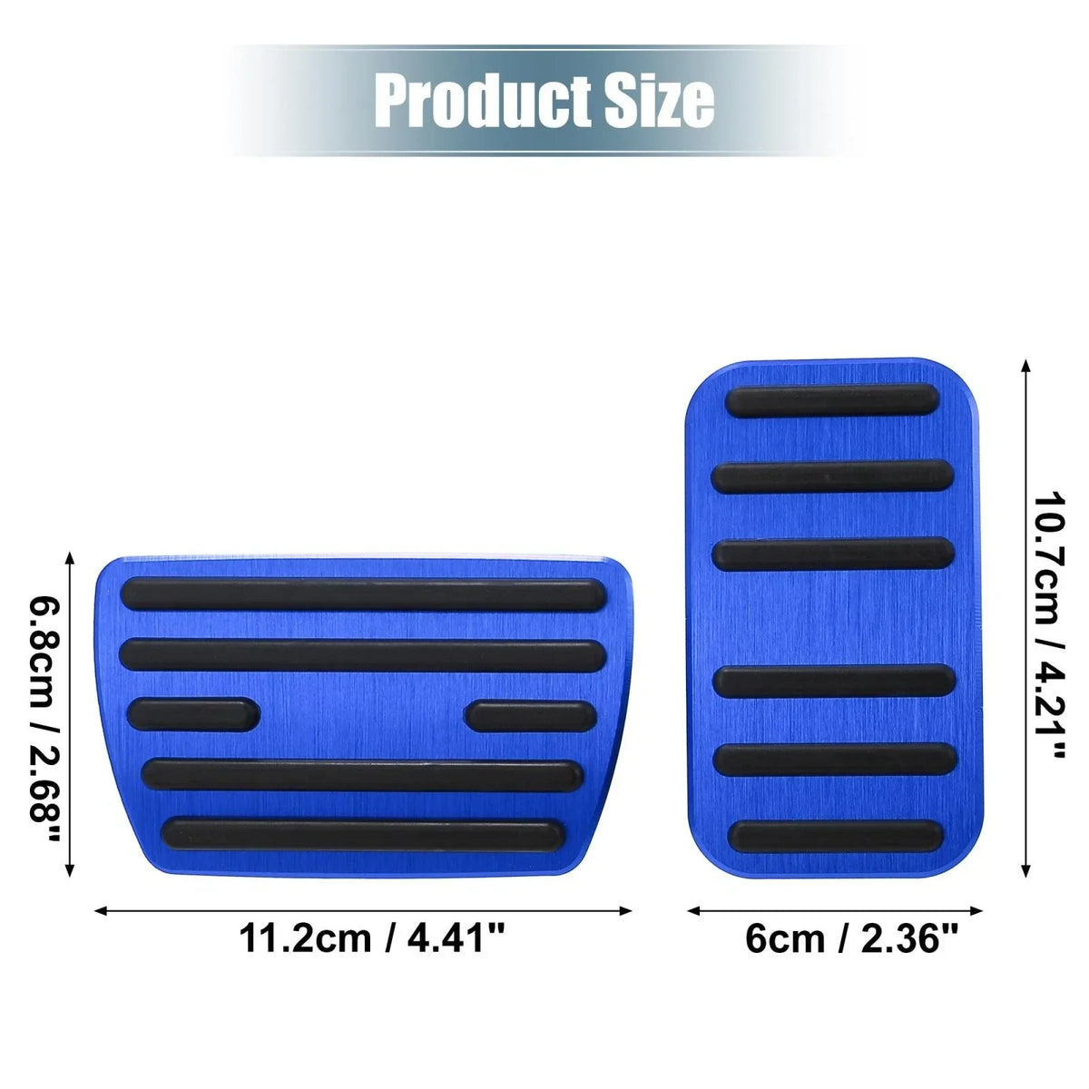 Gas Brake Pedal Cover Kit for Honda Civic (2016–2021) Blue