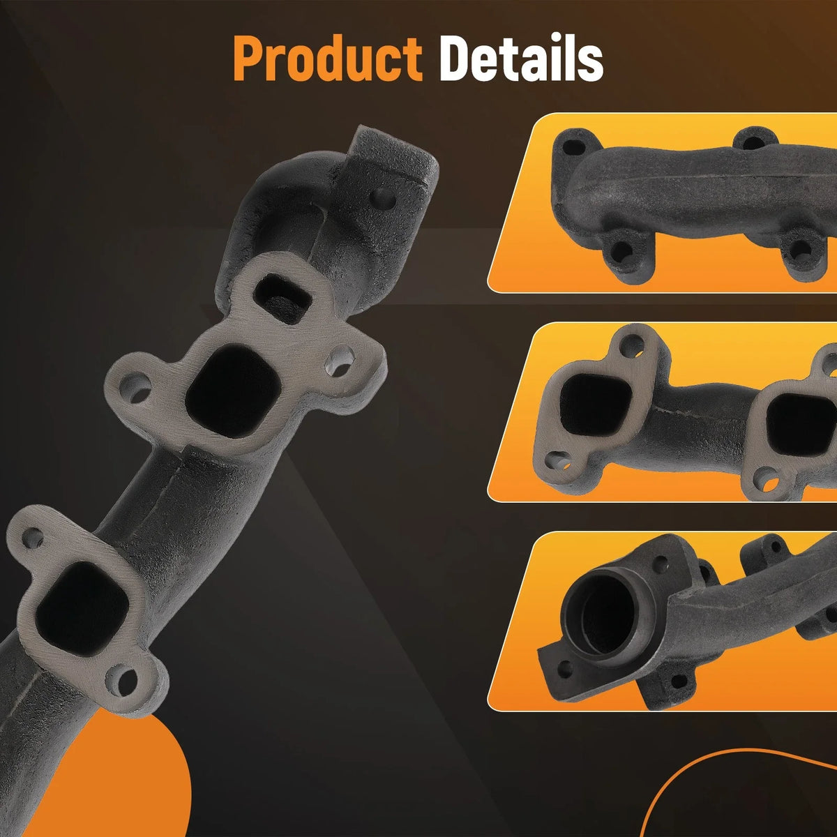 Pair Exhaust Manifolds for Chrysler Aspen, Dodge Dakota V8 4.7L (2004–2007)