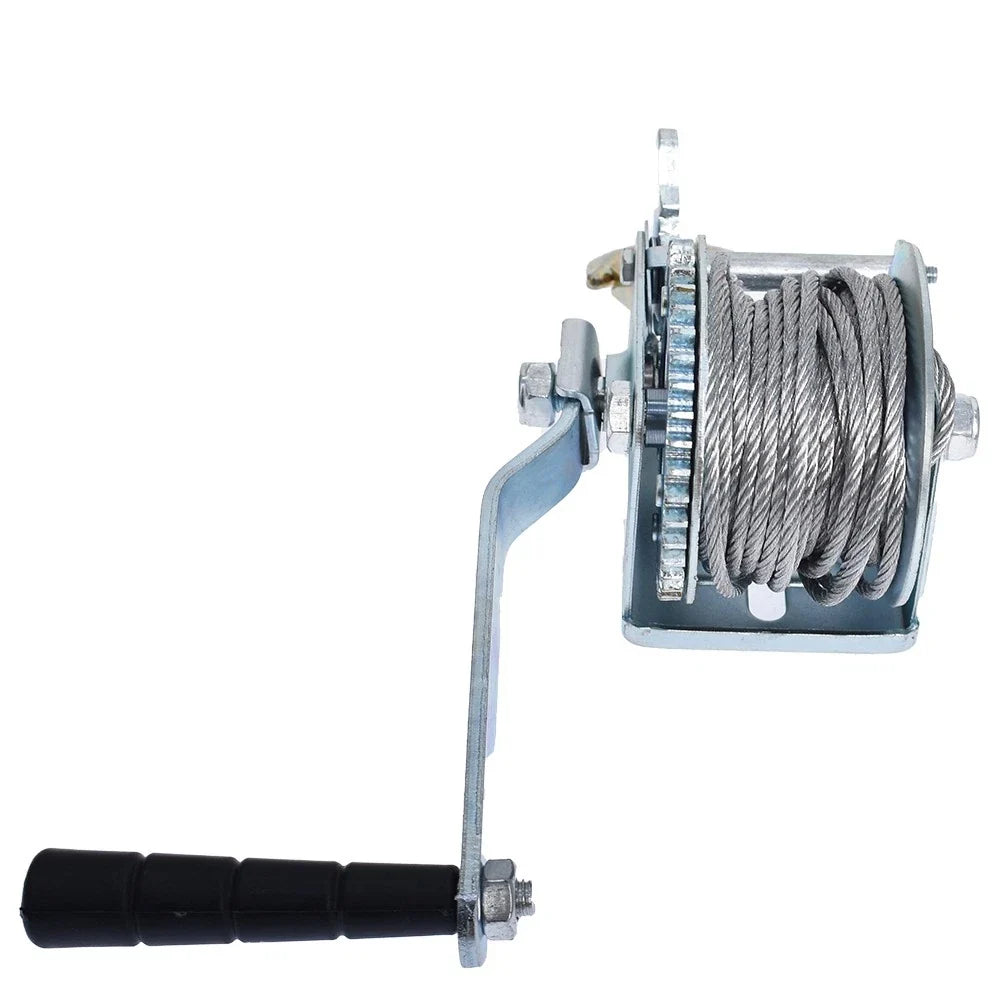 Heavy Duty Hand Winch for ATV Boat Trailer (600 lbs)