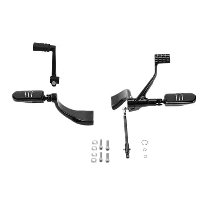 Black Mid-Controls Shifter Lever Pegs Kit for Harley Sportster XL (2014–2022)