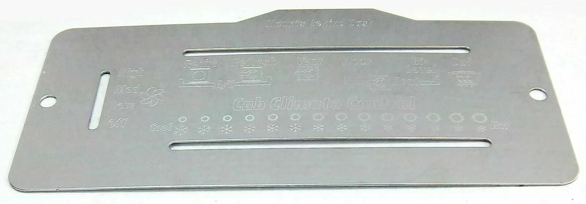 A/C Heater Control Plate for Peterbilt Slider Style (68328)