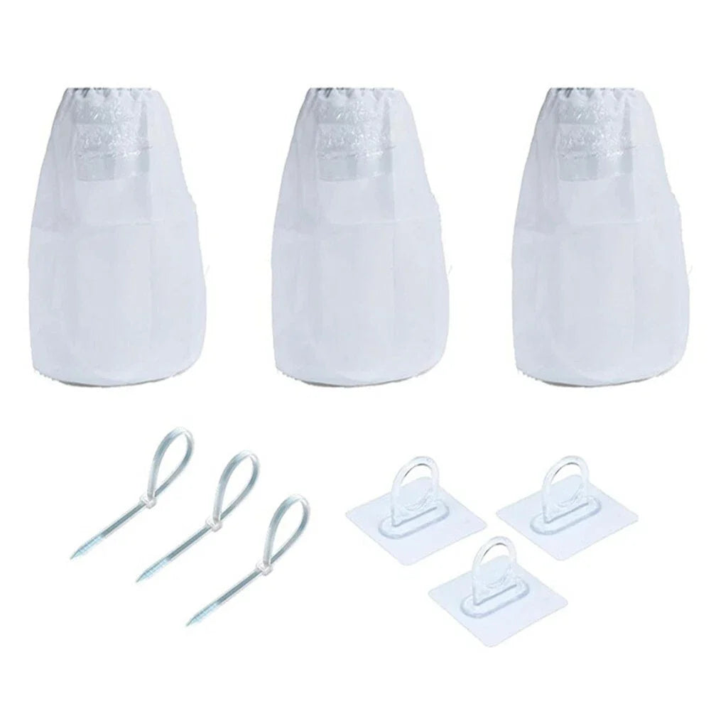 3X Dryer Vent Lint Catcher Bags for Universal Fit (No Drilling Required)