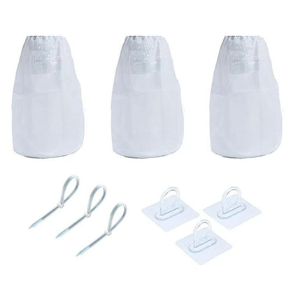 3X Dryer Vent Lint Catcher Bags for Universal Fit (No Drilling Required)