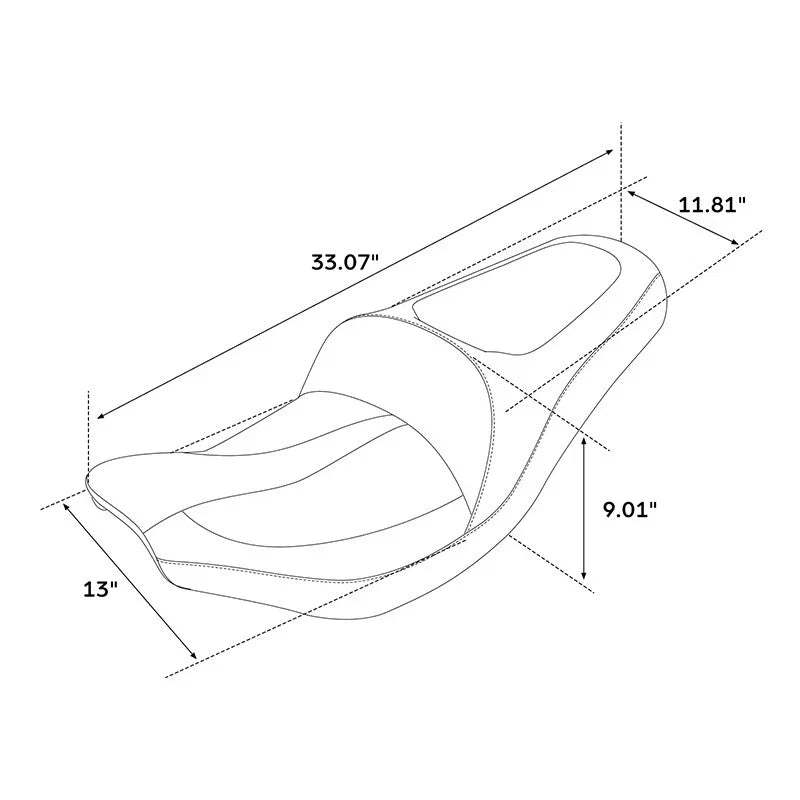 Driver Passenger Seat for Indian Chief Dark Horse (2017–2019)