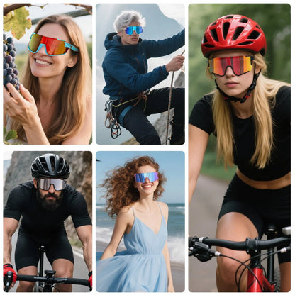 Polarized Cycling Sunglasses for Men Women UV Protection