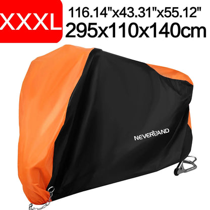 XXXL Waterproof Motorcycle Cover for Harley Electra Glide, Road King