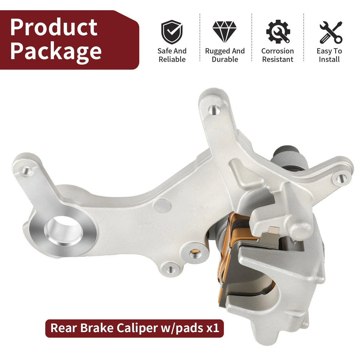 Rear Brake Caliper With Pads for Honda XR650R (2000–2007) 43150-KZ3-B01