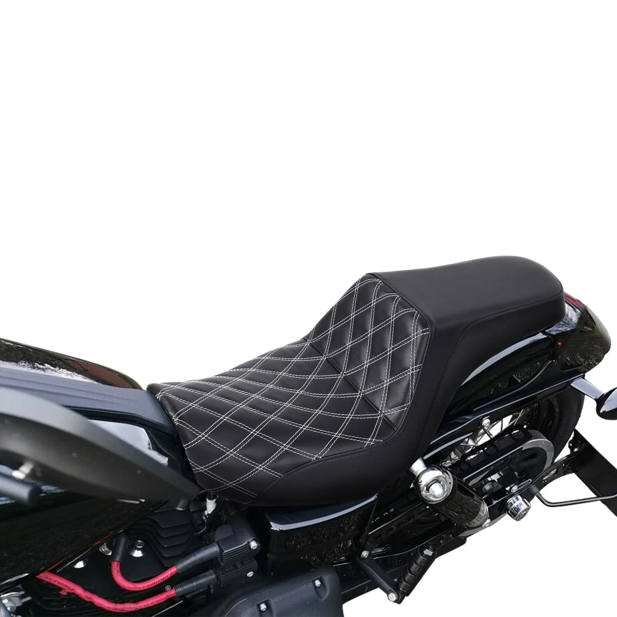 Driver Passenger Gel Seat for Harley Dyna Low Rider Street Bob Super Glide (2006–2017)