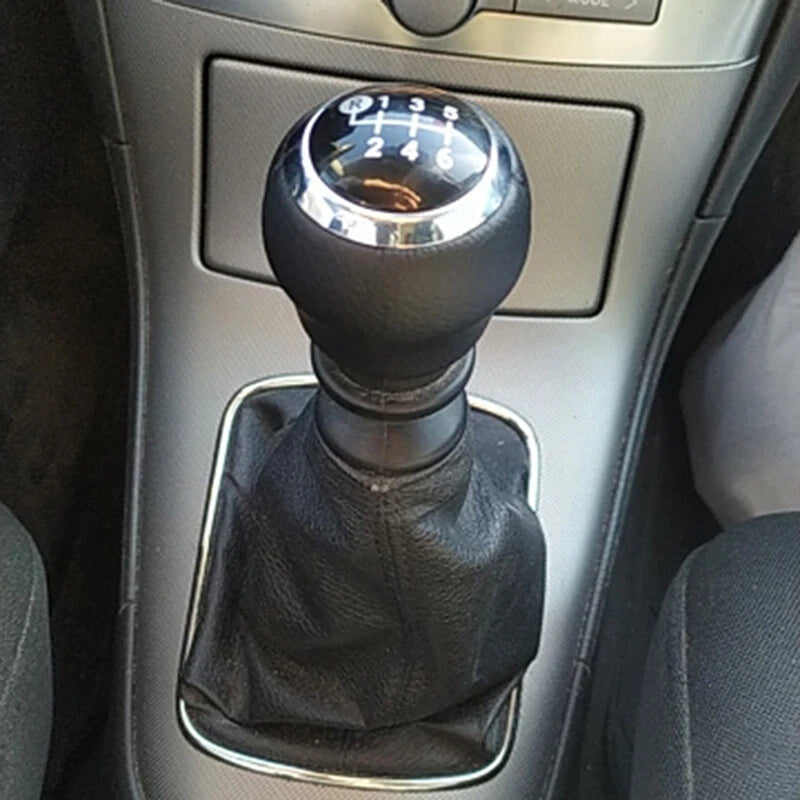 6 Speed Leather Gear Shift Knob for Toyota Corolla Yaris Auris Aygo Avensis