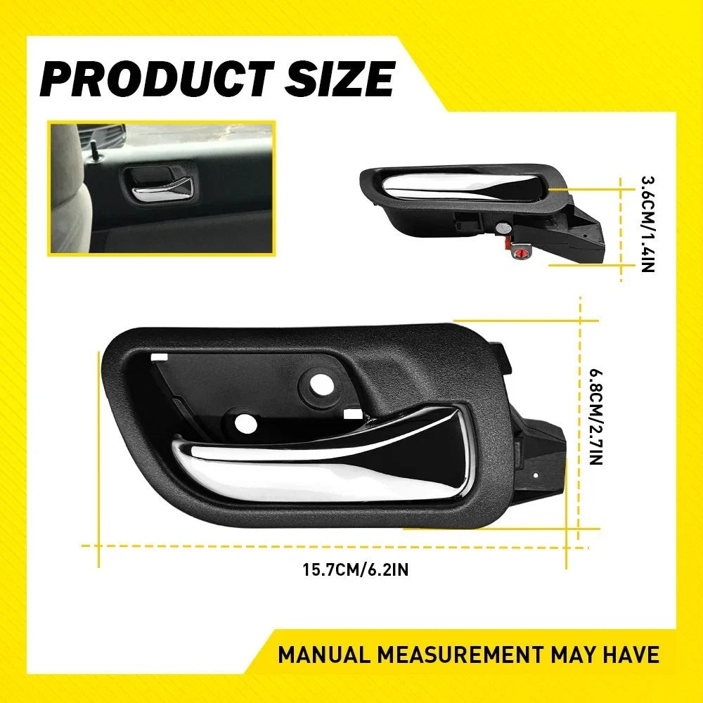 Interior Door Handle Set of 4 for Honda Accord Sedan (2003–2007)