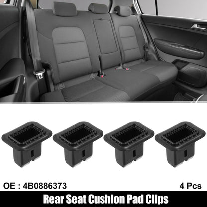 Set of 4 Rear Seat Cushion Pad Clips for Audi A4 (2002–2008)