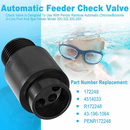 Check Valve for Pentair Rainbow 320 Pool (R172248)