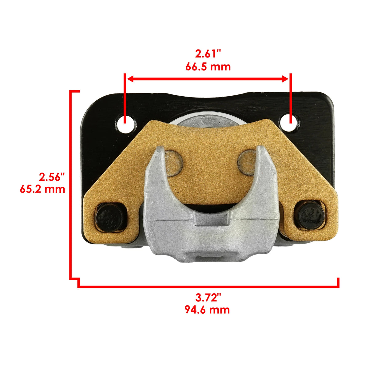 Front Left or Rear Right Brake Caliper W/Pads for Arctic Cat 500 4X4 (2005–2009) MP1133CR105SU