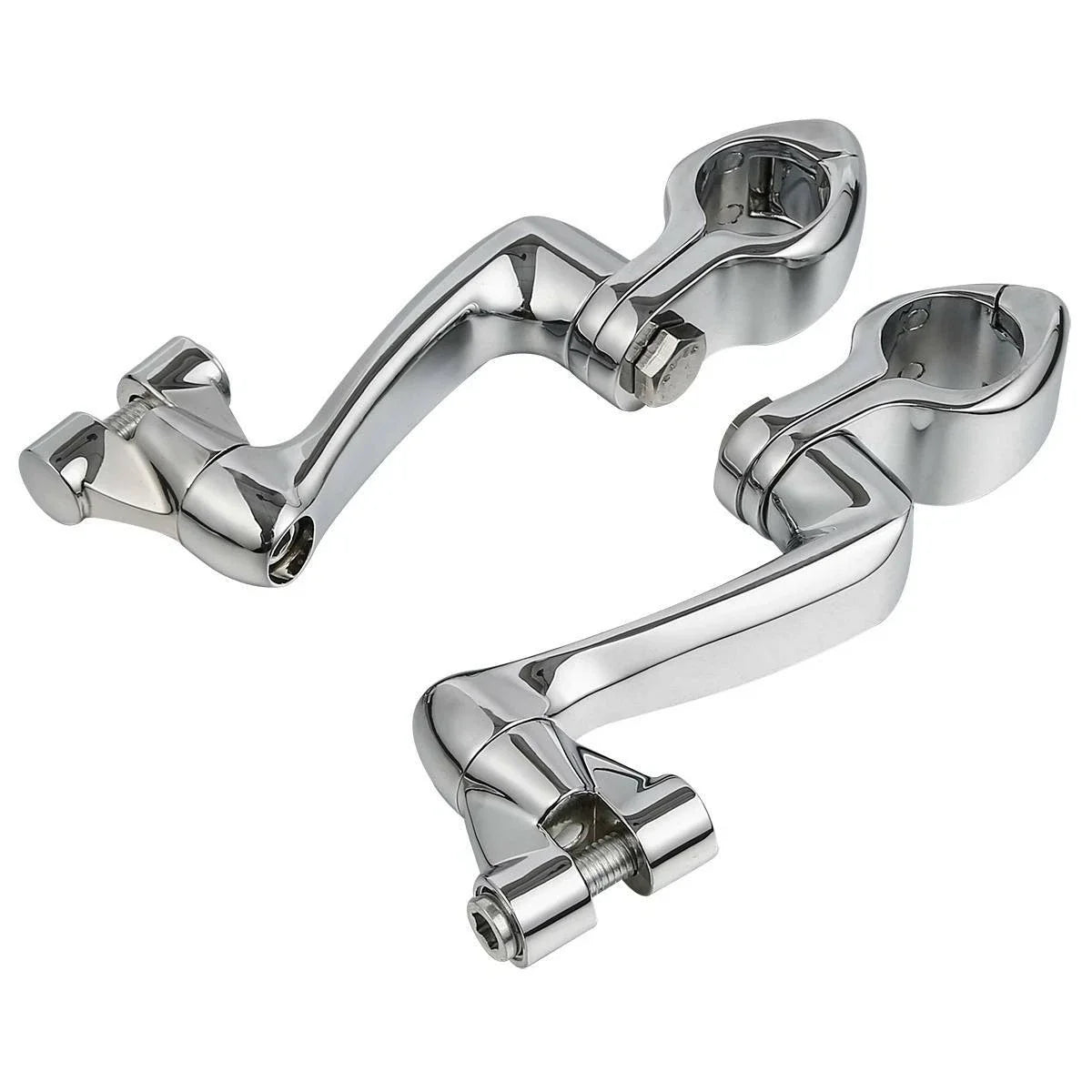 1 1/4" Adjustable Engine Guard Highway Foot Pegs for Harley