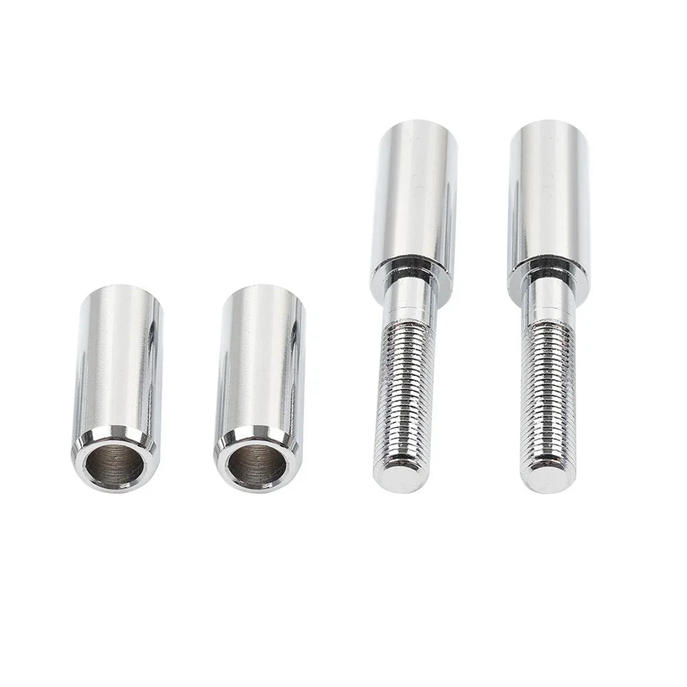 2.5" Mirror Extension Kit Chrome for Harley Softail Sportster Dyna Touring