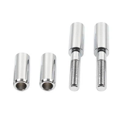 2.5" Mirror Extension Kit Chrome for Harley Softail Sportster Dyna Touring