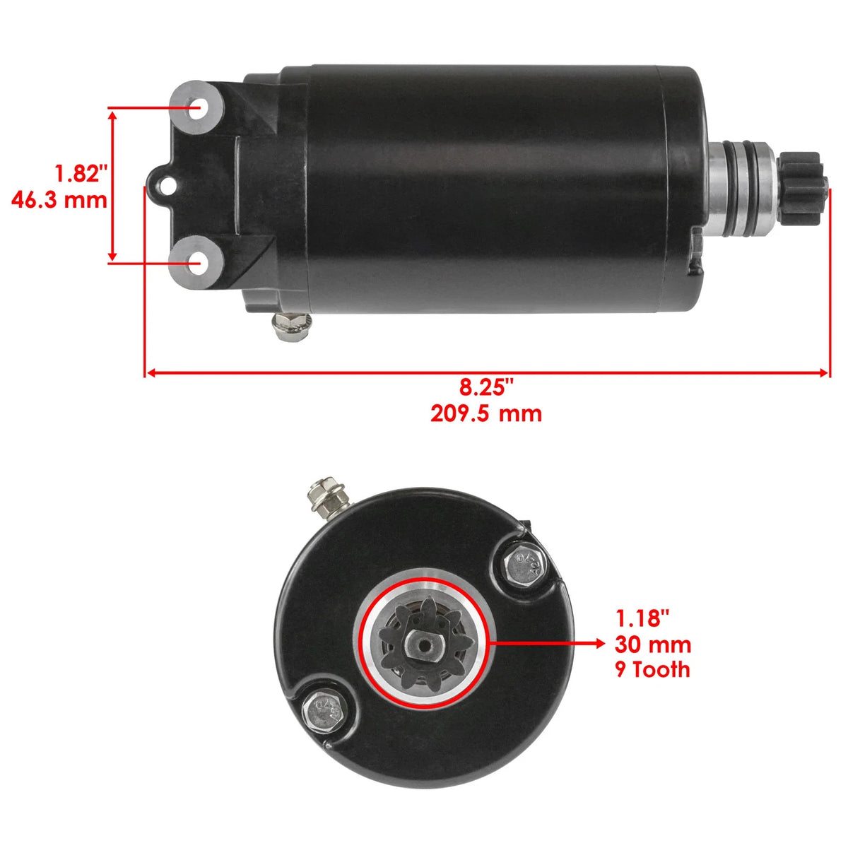 Starter & Drive Bendix for Seadoo Challenger 180 4-Tec (2005)